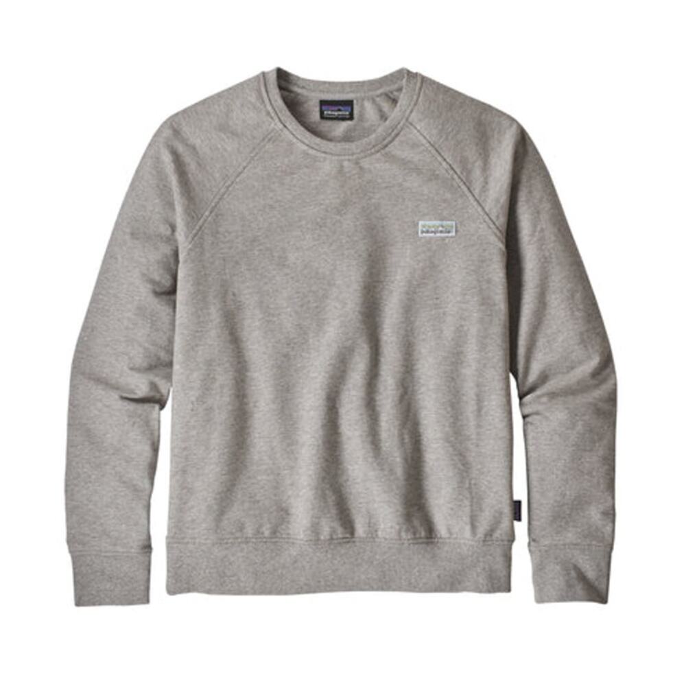 PATAGONIA Women's Pastel P-6 Label Ahnya Crew Sweatshirt Size M In Drifter Grey